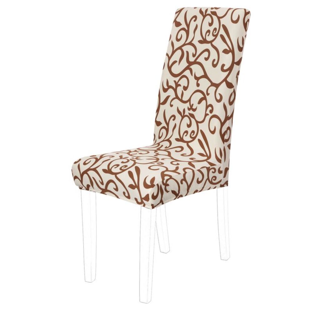 Dining Chair Covers Stretch Bar Stool Chair Protector Chair Seat Cover Brown